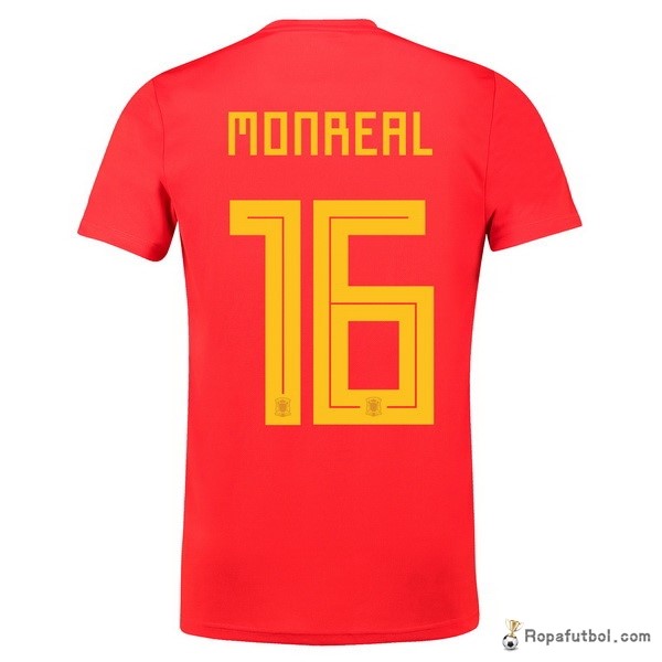 Camiseta España Replica Primera Ropa Monreal 2018 Rojo